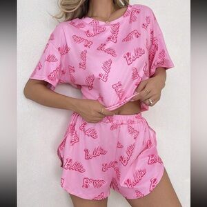 SHEIN Pink Pajama Set